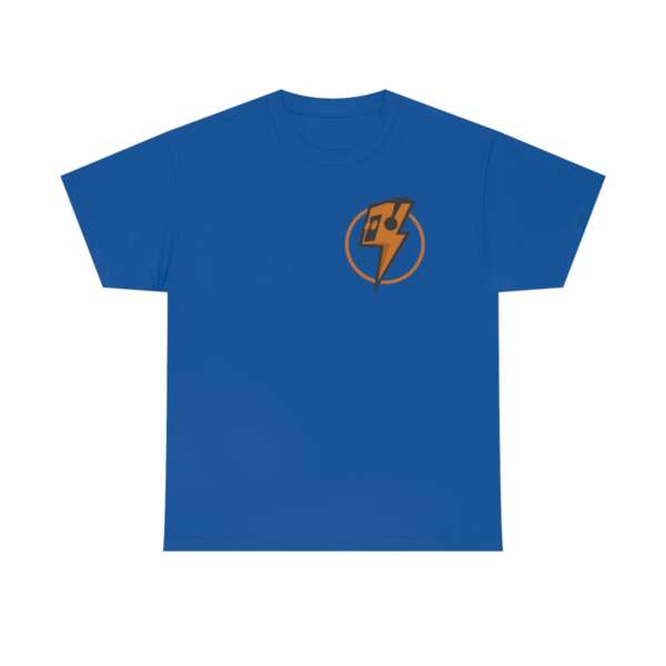 Strikah Orange Lightning Unisex Jersey Short Sleeve Tee - Image 9