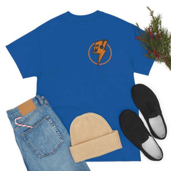 Strikah Orange Lightning Unisex Jersey Short Sleeve Tee - Image 15