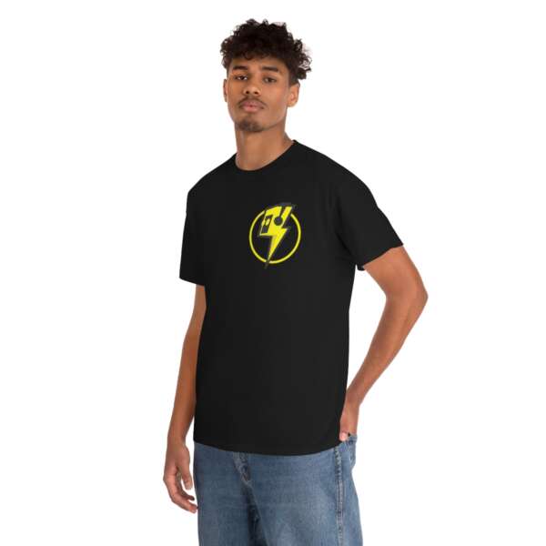 Strikah Yellow Lightning Unisex Jersey Short Sleeve Tee - Image 5