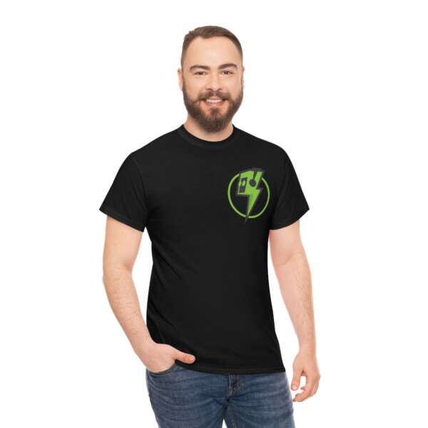 Strikah Green Lightning Unisex Jersey Short Sleeve Tee - Image 4