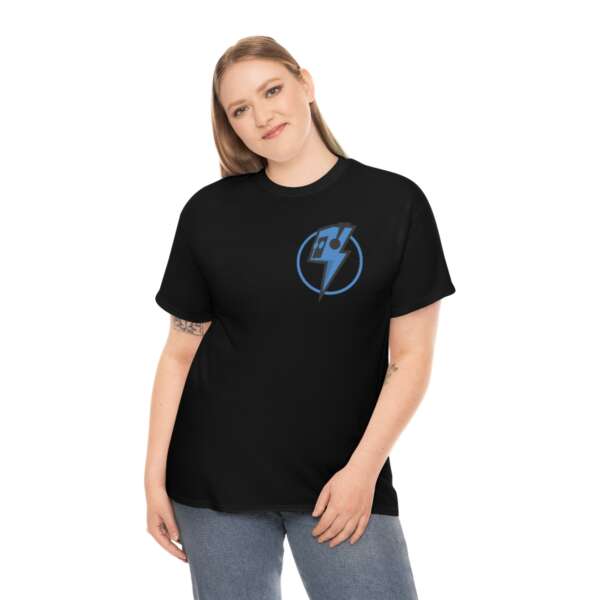 Strikah Blue Lightning Unisex Jersey Short Sleeve Tee - Image 3