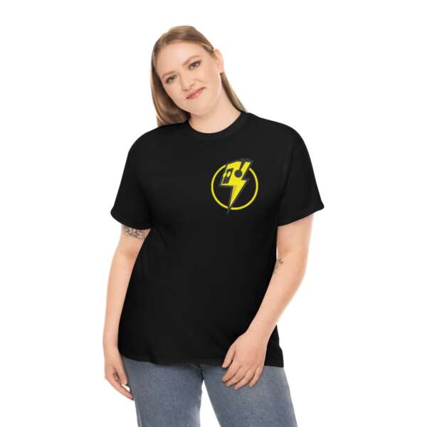 Strikah Yellow Lightning Unisex Jersey Short Sleeve Tee - Image 3