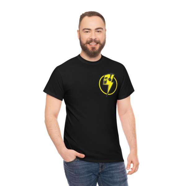 Strikah Yellow Lightning Unisex Jersey Short Sleeve Tee - Image 4