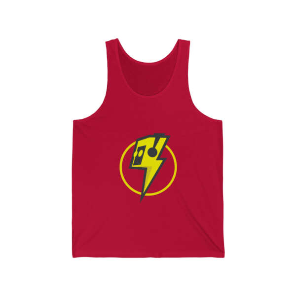 Strikah Yellow Lightning Unisex Jersey Tank - Image 4