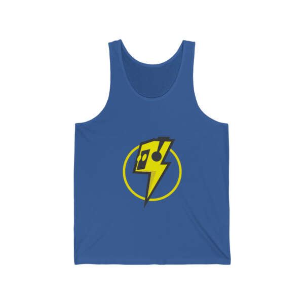 Strikah Yellow Lightning Unisex Jersey Tank - Image 3