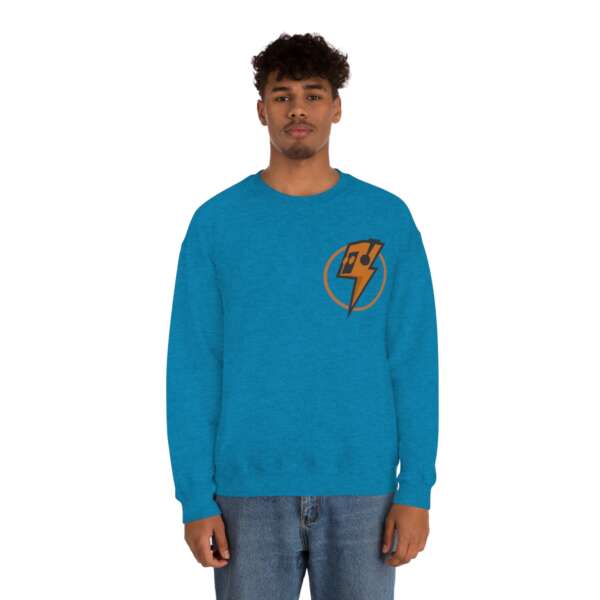 Strikah Orange Lightning Unisex Sweatshirt - Image 11