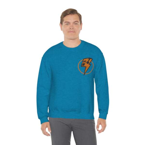 Strikah Orange Lightning Unisex Sweatshirt - Image 12