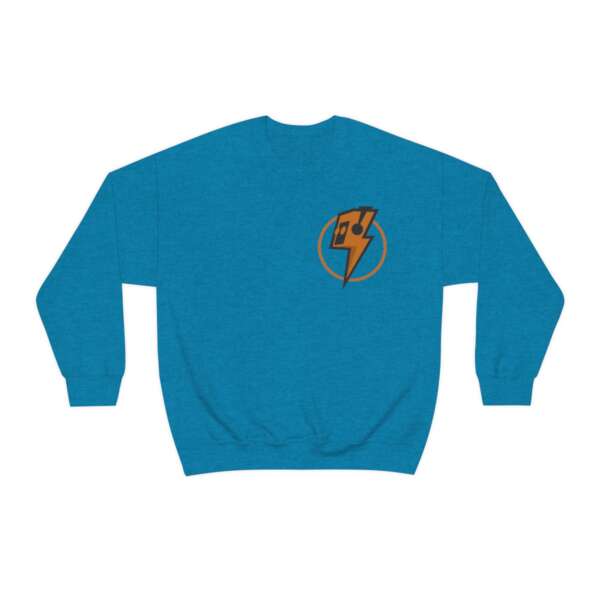 Strikah Orange Lightning Unisex Sweatshirt - Image 9