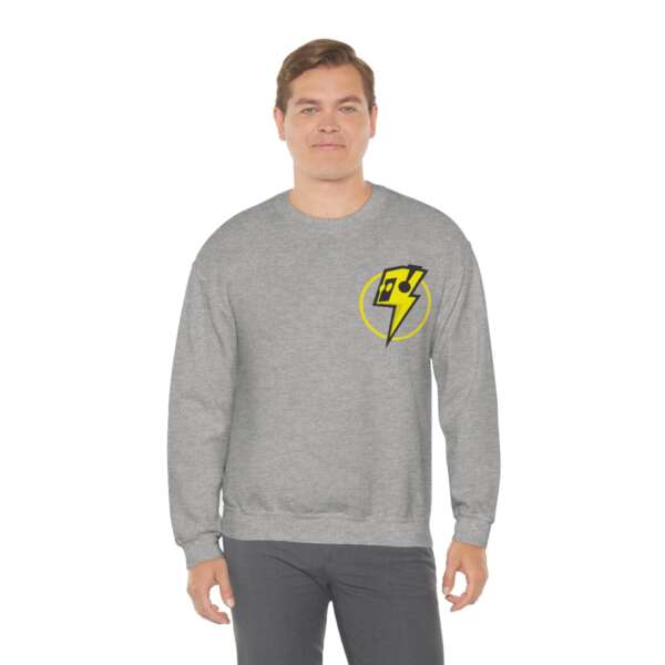 Strikah Yellow Lightning Unisex Sweatshirt - Image 12