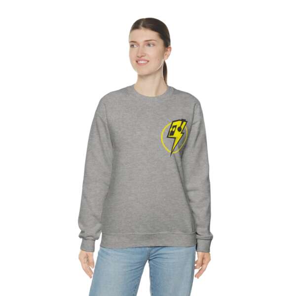 Strikah Yellow Lightning Unisex Sweatshirt - Image 13