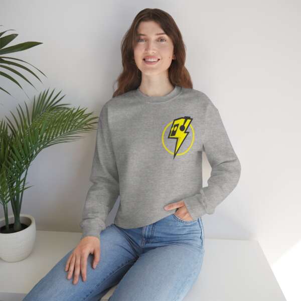 Strikah Yellow Lightning Unisex Sweatshirt - Image 14