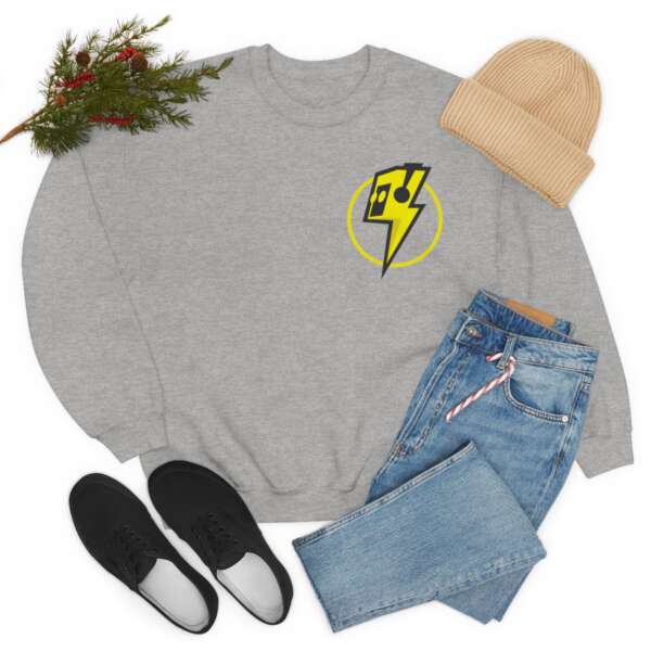 Strikah Yellow Lightning Unisex Sweatshirt - Image 15