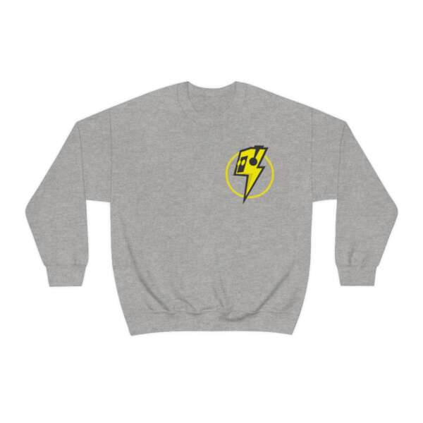 Strikah Yellow Lightning Unisex Sweatshirt - Image 9