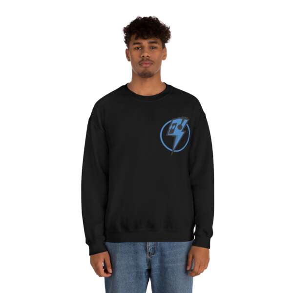 Strikah Blue Lightning Unisex Sweatshirt - Image 3