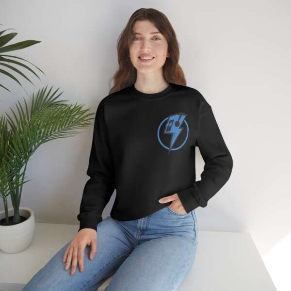 Strikah Blue Lightning Unisex Sweatshirt - Image 6