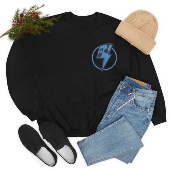 Strikah Blue Lightning Unisex Sweatshirt - Image 7