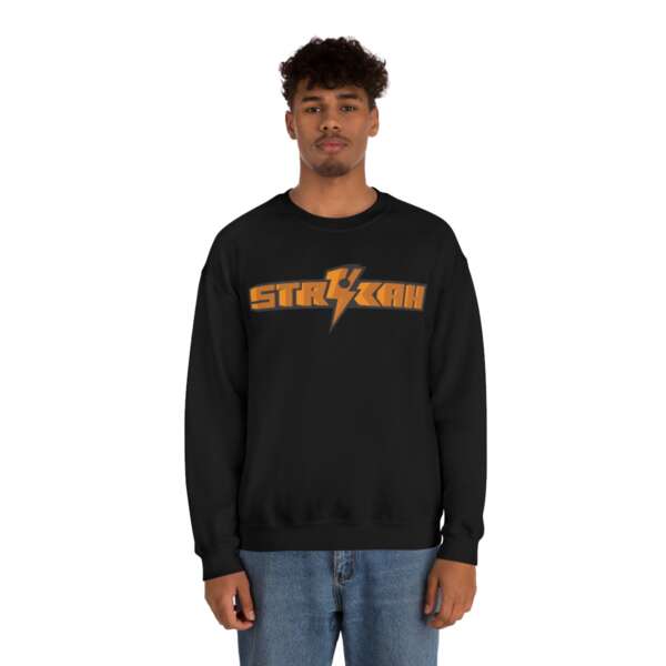 Strikah Orange Unisex Sweatshirt - Image 3