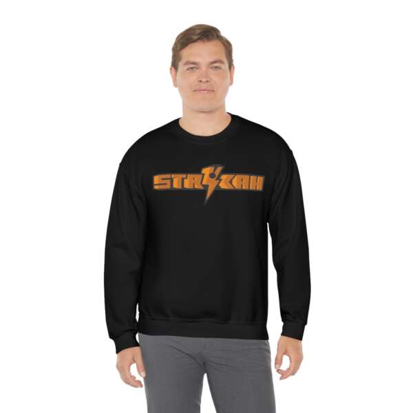 Strikah Orange Unisex Sweatshirt - Image 4