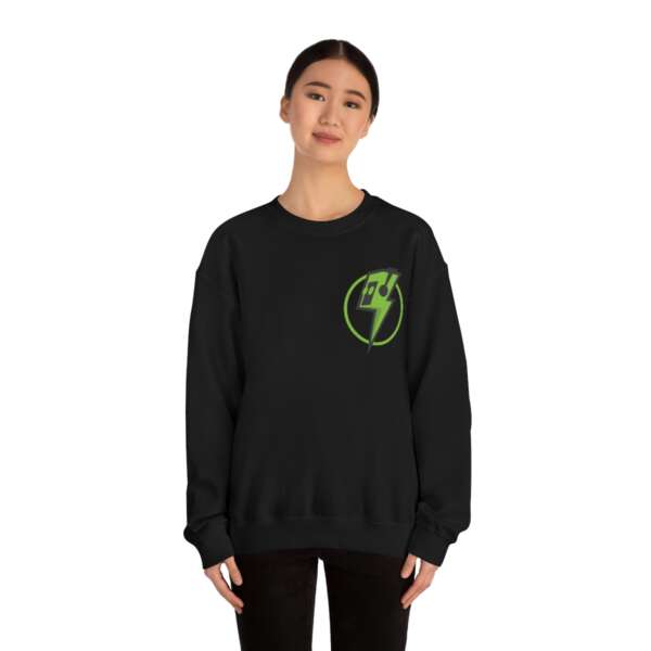 Strikah Green Lightning Unisex Sweatshirt - Image 2