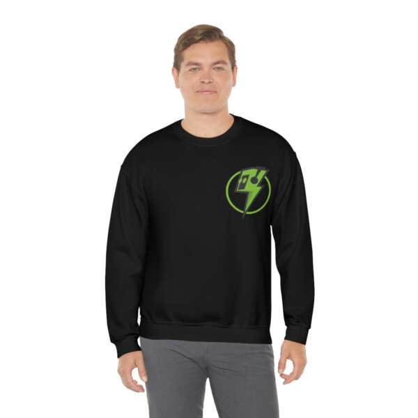 Strikah Green Lightning Unisex Sweatshirt - Image 4