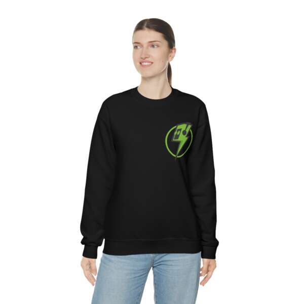 Strikah Green Lightning Unisex Sweatshirt - Image 5