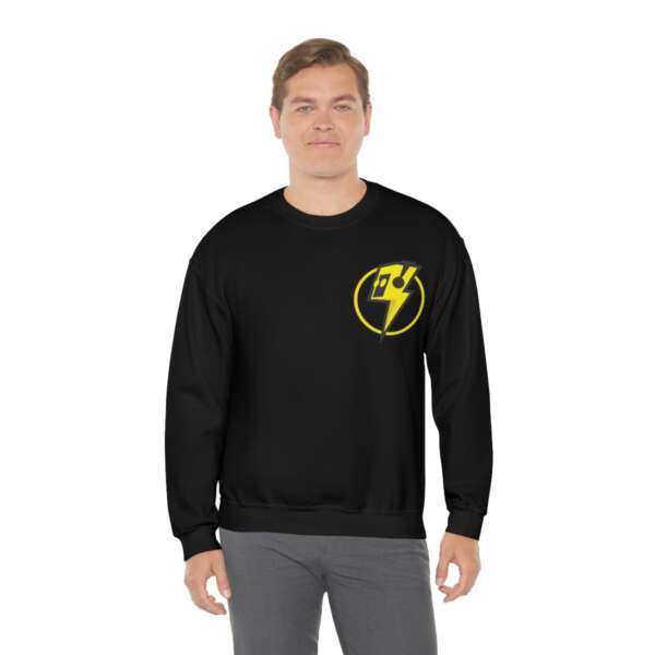 Strikah Yellow Lightning Unisex Sweatshirt - Image 4