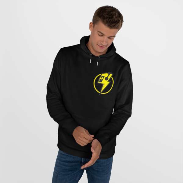 Strikah Yellow Lightning Hooded Sweatshirt - Image 3